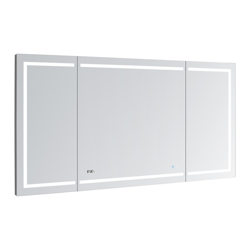 AQUADOM 60" x 30" Recessed or Surface Mount Frameless Medicine